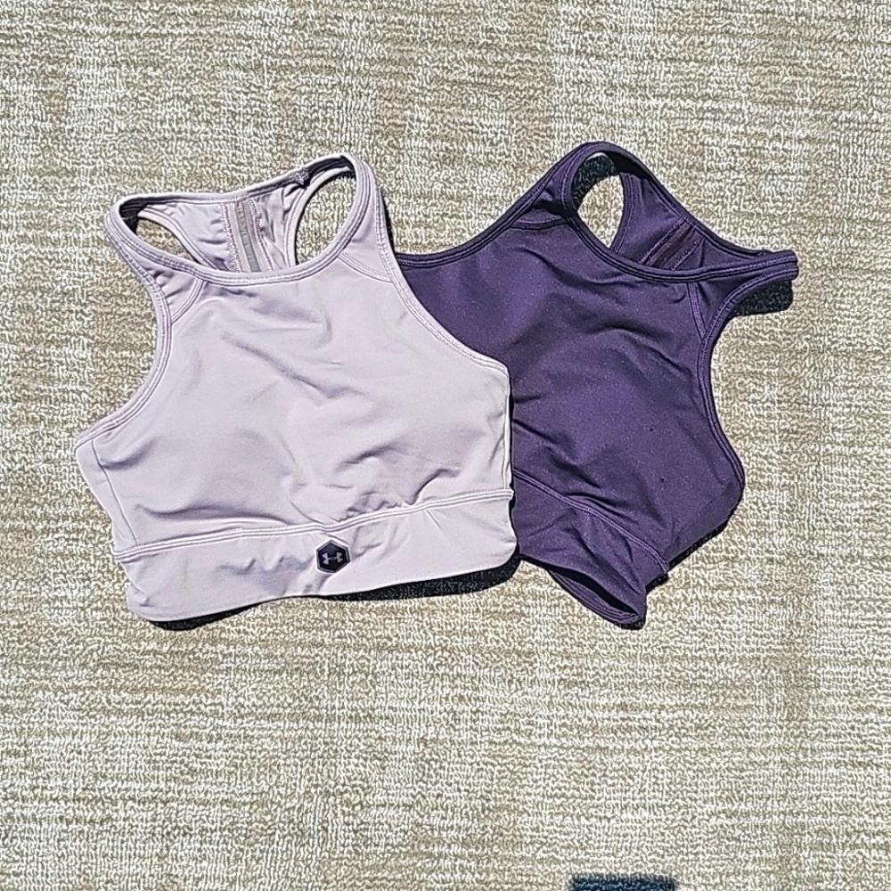 NWOT Under Armour racerback sport bras small 2 pieces